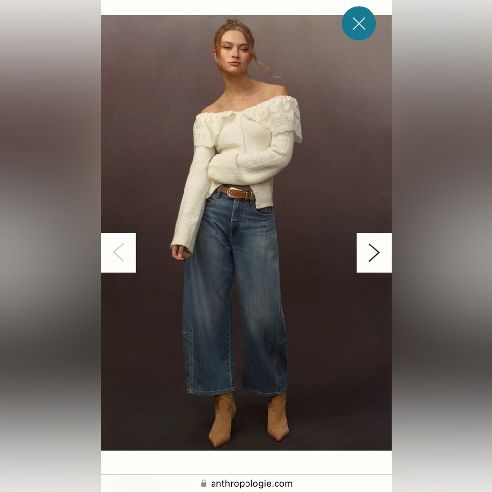 Anthropologie Pilcro Kenna Mid-rise Heritage Curve Barrel jeans size 27 EUC